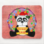Panda Christmas Mousepad
