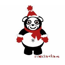 panda claus t-shirts