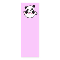 Panda Cup Bookmark business cards by imaginarystory Panda Cup Bookmark business cards