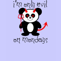 panda devil t-shirts