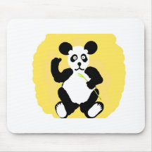 Panda divertida tapetes de ratón