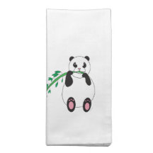 Panda Eating Bamboo American MoJo Napkin