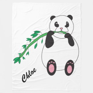 Panda Eating Bamboo Customizable