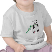 Panda Eating Bamboo Infant T-shirt