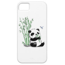 Panda Eating Bamboo iPhone 5 Case