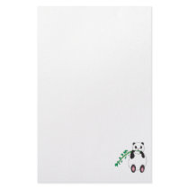 Panda Eating Bamboo Stationery