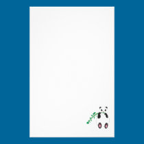 Panda Eating Bamboo Stationery stationery