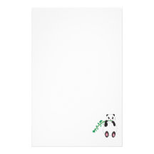 Panda Eating Bamboo Stationery