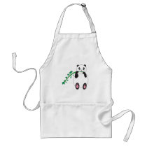 Panda Eats a Tasty Treat Apron