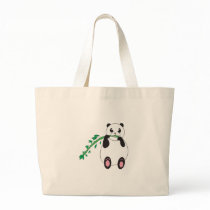 Panda Eats a Tasty Treat Tote Bag
