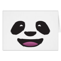 Panda face cards