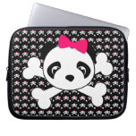 Panda Face & Crossbones Laptop Sleeve