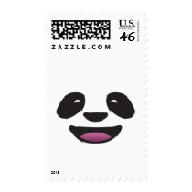 Panda Face - Cute animal wildlife postage