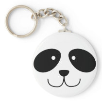 Panda Face Keychain