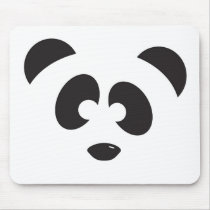 Panda Face Mouse Pads