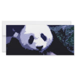 Panda Face Pop Art Rack Card