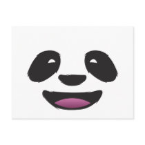 Panda face postcards