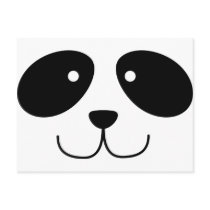 Panda Face Postcard