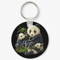Panda Family Keychain