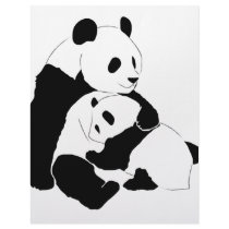 Panda Family Personalized Letterhead
