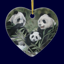 Panda Family Ornament ornaments