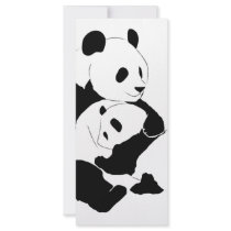 Panda Family Personalized Rack Card