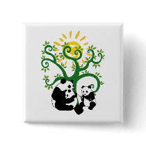 Panda Family Tree Button