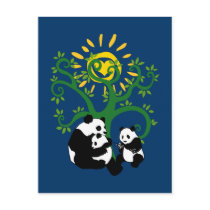 Panda Family Tree Post Cards