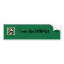 panda, Feed the PANDAS! bumper stickers