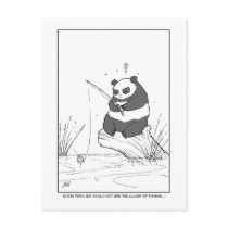 Panda Fishing postcards