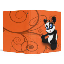 Panda Floral Avery Binder