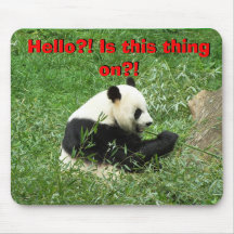 ¿Panda gigante hola? Mousepad Alfombrilla De Ratones