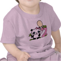 Panda Girl 2nd Birthday t-shirts