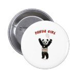 Panda Girl Badminton Pin