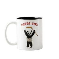 Panda Girl Hockey Bear
