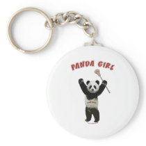 Panda Girl Lacrosse Key Chain