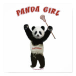 Panda Girl Lacrosse Posters