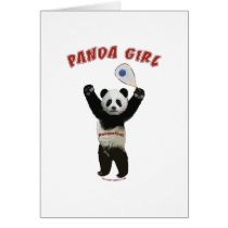 Panda Girl Racquetball Card