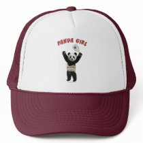 Panda Girl Racquetball Hat