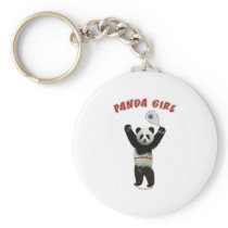Panda Girl Racquetball Key Chains