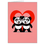 These cute panda bears are holding hands with a huge heart behind them. This makes a great gift for cute famlies or people that are in love. This is your change to give your mom, dad, grandmother, grandfather, brother, sister, aunt or uncle something really cute and special.