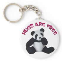Panda hug key chains