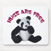Panda hug mousepad