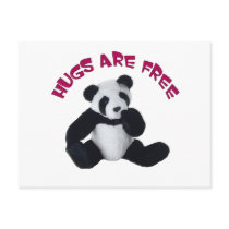 PANDA HUG post card postcards