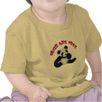 Panda hug tee shirts
