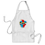 Panda in Jester Costume aprons