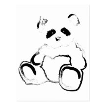 panda ink post cards