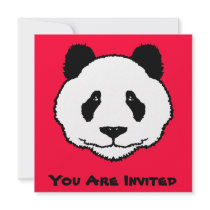 Panda Invitation / Card by magarmor Panda Invitation / Card
