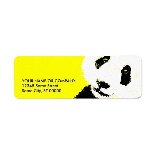 panda. label Zazzle