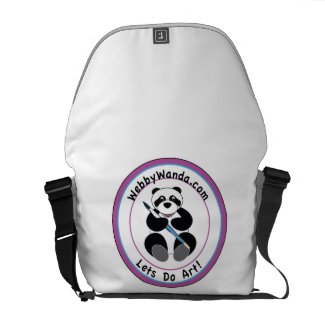 Panda Logo, webbywanda.com Messenger Bag